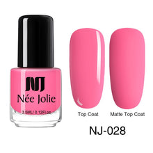 Load image into Gallery viewer, NEE JOLIE Nail Polish Fast Dry Nail Art Polish Varnich Gray Coffee Series Glitter DIY Nails Lacquer 3.5ml