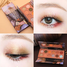 Load image into Gallery viewer, HOJO 12 Color Aristocratic Painting Eyeshadow Palette Shimmer Matte Pigmented Eye Shadow Powder Makeup Glitter Crystal Eyeshadow