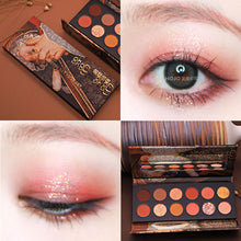 Load image into Gallery viewer, HOJO 12 Color Aristocratic Painting Eyeshadow Palette Shimmer Matte Pigmented Eye Shadow Powder Makeup Glitter Crystal Eyeshadow