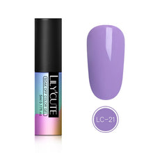 Load image into Gallery viewer, LILYCUTE Nail Art Gel 5ML Pure Nail Color UV LED Gel Nail Polish Long-lasting Macaron Soak off Varnish Gel Lacquer Nail Art DIY
