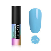 Load image into Gallery viewer, LILYCUTE Nail Art Gel 5ML Pure Nail Color UV LED Gel Nail Polish Long-lasting Macaron Soak off Varnish Gel Lacquer Nail Art DIY
