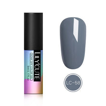 Load image into Gallery viewer, LILYCUTE Nail Art Gel 5ML Pure Nail Color UV LED Gel Nail Polish Long-lasting Macaron Soak off Varnish Gel Lacquer Nail Art DIY