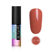 Load image into Gallery viewer, LILYCUTE Nail Art Gel 5ML Pure Nail Color UV LED Gel Nail Polish Long-lasting Macaron Soak off Varnish Gel Lacquer Nail Art DIY