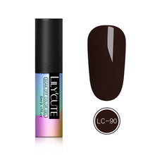 Load image into Gallery viewer, LILYCUTE Nail Art Gel 5ML Pure Nail Color UV LED Gel Nail Polish Long-lasting Macaron Soak off Varnish Gel Lacquer Nail Art DIY