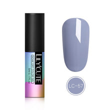 Load image into Gallery viewer, LILYCUTE Nail Art Gel 5ML Pure Nail Color UV LED Gel Nail Polish Long-lasting Macaron Soak off Varnish Gel Lacquer Nail Art DIY