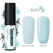 Load image into Gallery viewer, FOURLILY 5ML Gel Nail Polish Matte Top Coat Needed Soak Off Manicure UV Gel Varnish DIY Nail Art Manicure Lacquer