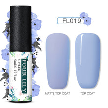 Load image into Gallery viewer, FOURLILY 5ML Gel Nail Polish Matte Top Coat Needed Soak Off Manicure UV Gel Varnish DIY Nail Art Manicure Lacquer
