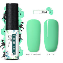 Load image into Gallery viewer, FOURLILY 5ML Gel Nail Polish Matte Top Coat Needed Soak Off Manicure UV Gel Varnish DIY Nail Art Manicure Lacquer
