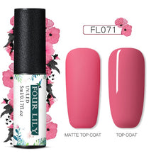 Load image into Gallery viewer, FOURLILY 5ML Gel Nail Polish Matte Top Coat Needed Soak Off Manicure UV Gel Varnish DIY Nail Art Manicure Lacquer