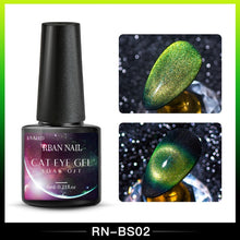 Load image into Gallery viewer, RBAN NAIL 9D Magnetic Cat Eye Gel Nail Polish Galaxy Chameleon Soak Off Nail Polish Gel Long Lasting Shining UV LED Nail Lacquer