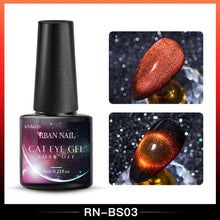 Load image into Gallery viewer, RBAN NAIL 9D Magnetic Cat Eye Gel Nail Polish Galaxy Chameleon Soak Off Nail Polish Gel Long Lasting Shining UV LED Nail Lacquer