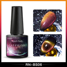 Load image into Gallery viewer, RBAN NAIL 9D Magnetic Cat Eye Gel Nail Polish Galaxy Chameleon Soak Off Nail Polish Gel Long Lasting Shining UV LED Nail Lacquer