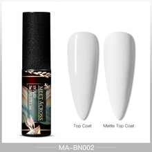 Load image into Gallery viewer, MEET ACROSS Color UV Gel Nail Polish Matte Effect Nail Gel Need Matte Top Coat Soak Off Nail Art Gel Varnish Lacquer Manicure