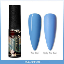 Load image into Gallery viewer, MEET ACROSS Color UV Gel Nail Polish Matte Effect Nail Gel Need Matte Top Coat Soak Off Nail Art Gel Varnish Lacquer Manicure