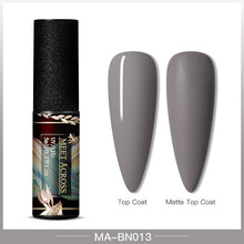 Load image into Gallery viewer, MEET ACROSS Color UV Gel Nail Polish Matte Effect Nail Gel Need Matte Top Coat Soak Off Nail Art Gel Varnish Lacquer Manicure