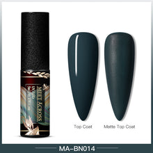 Load image into Gallery viewer, MEET ACROSS Color UV Gel Nail Polish Matte Effect Nail Gel Need Matte Top Coat Soak Off Nail Art Gel Varnish Lacquer Manicure