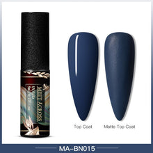 Load image into Gallery viewer, MEET ACROSS Color UV Gel Nail Polish Matte Effect Nail Gel Need Matte Top Coat Soak Off Nail Art Gel Varnish Lacquer Manicure