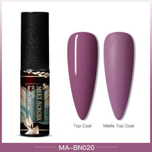Load image into Gallery viewer, MEET ACROSS Color UV Gel Nail Polish Matte Effect Nail Gel Need Matte Top Coat Soak Off Nail Art Gel Varnish Lacquer Manicure