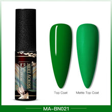 Load image into Gallery viewer, MEET ACROSS Color UV Gel Nail Polish Matte Effect Nail Gel Need Matte Top Coat Soak Off Nail Art Gel Varnish Lacquer Manicure
