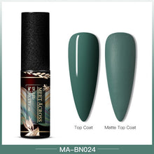 Load image into Gallery viewer, MEET ACROSS Color UV Gel Nail Polish Matte Effect Nail Gel Need Matte Top Coat Soak Off Nail Art Gel Varnish Lacquer Manicure