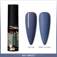 Load image into Gallery viewer, MEET ACROSS Color UV Gel Nail Polish Matte Effect Nail Gel Need Matte Top Coat Soak Off Nail Art Gel Varnish Lacquer Manicure