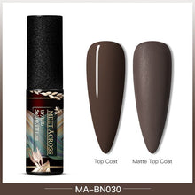 Load image into Gallery viewer, MEET ACROSS Color UV Gel Nail Polish Matte Effect Nail Gel Need Matte Top Coat Soak Off Nail Art Gel Varnish Lacquer Manicure