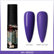 Load image into Gallery viewer, MEET ACROSS Color UV Gel Nail Polish Matte Effect Nail Gel Need Matte Top Coat Soak Off Nail Art Gel Varnish Lacquer Manicure