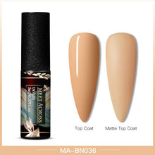 Load image into Gallery viewer, MEET ACROSS Color UV Gel Nail Polish Matte Effect Nail Gel Need Matte Top Coat Soak Off Nail Art Gel Varnish Lacquer Manicure
