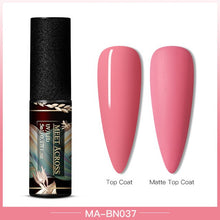 Load image into Gallery viewer, MEET ACROSS Color UV Gel Nail Polish Matte Effect Nail Gel Need Matte Top Coat Soak Off Nail Art Gel Varnish Lacquer Manicure
