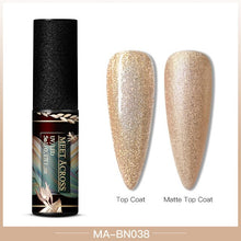 Load image into Gallery viewer, MEET ACROSS Color UV Gel Nail Polish Matte Effect Nail Gel Need Matte Top Coat Soak Off Nail Art Gel Varnish Lacquer Manicure
