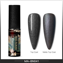 Load image into Gallery viewer, MEET ACROSS Color UV Gel Nail Polish Matte Effect Nail Gel Need Matte Top Coat Soak Off Nail Art Gel Varnish Lacquer Manicure