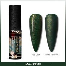 Load image into Gallery viewer, MEET ACROSS Color UV Gel Nail Polish Matte Effect Nail Gel Need Matte Top Coat Soak Off Nail Art Gel Varnish Lacquer Manicure