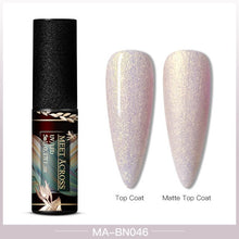 Load image into Gallery viewer, MEET ACROSS Color UV Gel Nail Polish Matte Effect Nail Gel Need Matte Top Coat Soak Off Nail Art Gel Varnish Lacquer Manicure