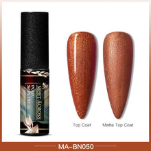 Load image into Gallery viewer, MEET ACROSS Color UV Gel Nail Polish Matte Effect Nail Gel Need Matte Top Coat Soak Off Nail Art Gel Varnish Lacquer Manicure