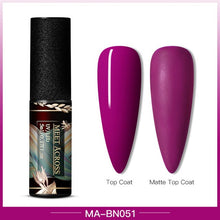 Load image into Gallery viewer, MEET ACROSS Color UV Gel Nail Polish Matte Effect Nail Gel Need Matte Top Coat Soak Off Nail Art Gel Varnish Lacquer Manicure