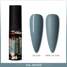 Load image into Gallery viewer, MEET ACROSS Color UV Gel Nail Polish Matte Effect Nail Gel Need Matte Top Coat Soak Off Nail Art Gel Varnish Lacquer Manicure