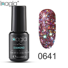 Load image into Gallery viewer, Inagla Nail Polish 8ml Diamond Series Varnish Glitter Nail Art Lacquer Polish Hybrid Varnish Gel Polish 108 UV Color Gel Vernis