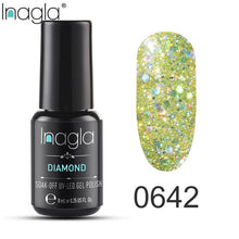Load image into Gallery viewer, Inagla Nail Polish 8ml Diamond Series Varnish Glitter Nail Art Lacquer Polish Hybrid Varnish Gel Polish 108 UV Color Gel Vernis