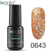 Load image into Gallery viewer, Inagla Nail Polish 8ml Diamond Series Varnish Glitter Nail Art Lacquer Polish Hybrid Varnish Gel Polish 108 UV Color Gel Vernis