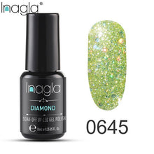 Load image into Gallery viewer, Inagla Nail Polish 8ml Diamond Series Varnish Glitter Nail Art Lacquer Polish Hybrid Varnish Gel Polish 108 UV Color Gel Vernis