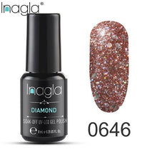 Load image into Gallery viewer, Inagla Nail Polish 8ml Diamond Series Varnish Glitter Nail Art Lacquer Polish Hybrid Varnish Gel Polish 108 UV Color Gel Vernis