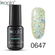 Load image into Gallery viewer, Inagla Nail Polish 8ml Diamond Series Varnish Glitter Nail Art Lacquer Polish Hybrid Varnish Gel Polish 108 UV Color Gel Vernis