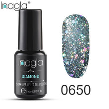 Load image into Gallery viewer, Inagla Nail Polish 8ml Diamond Series Varnish Glitter Nail Art Lacquer Polish Hybrid Varnish Gel Polish 108 UV Color Gel Vernis