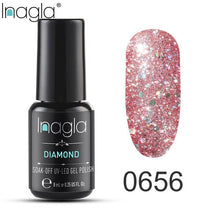 Load image into Gallery viewer, Inagla Nail Polish 8ml Diamond Series Varnish Glitter Nail Art Lacquer Polish Hybrid Varnish Gel Polish 108 UV Color Gel Vernis