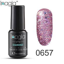 Load image into Gallery viewer, Inagla Nail Polish 8ml Diamond Series Varnish Glitter Nail Art Lacquer Polish Hybrid Varnish Gel Polish 108 UV Color Gel Vernis