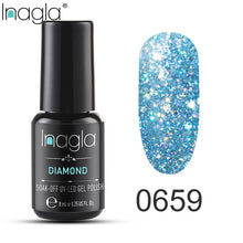 Load image into Gallery viewer, Inagla Nail Polish 8ml Diamond Series Varnish Glitter Nail Art Lacquer Polish Hybrid Varnish Gel Polish 108 UV Color Gel Vernis