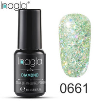 Load image into Gallery viewer, Inagla Nail Polish 8ml Diamond Series Varnish Glitter Nail Art Lacquer Polish Hybrid Varnish Gel Polish 108 UV Color Gel Vernis