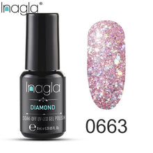 Load image into Gallery viewer, Inagla Nail Polish 8ml Diamond Series Varnish Glitter Nail Art Lacquer Polish Hybrid Varnish Gel Polish 108 UV Color Gel Vernis