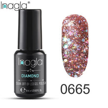 Load image into Gallery viewer, Inagla Nail Polish 8ml Diamond Series Varnish Glitter Nail Art Lacquer Polish Hybrid Varnish Gel Polish 108 UV Color Gel Vernis