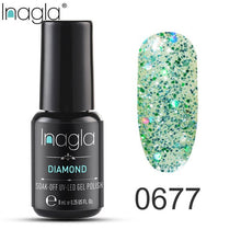Load image into Gallery viewer, Inagla Nail Polish 8ml Diamond Series Varnish Glitter Nail Art Lacquer Polish Hybrid Varnish Gel Polish 108 UV Color Gel Vernis